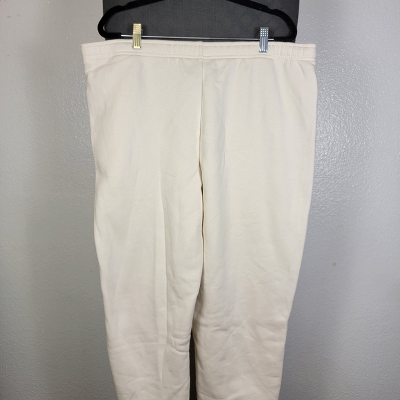 Universal Thread Womens White Comfy Sweatpants Elastic Waist Pockets Size XL - Picture 2 of 5